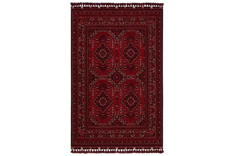 Noriyasu Gångmatta 80x150 cm Rektangulär - Röd - Textil & mattor - Matta - Modern matta - Wiltonmatta