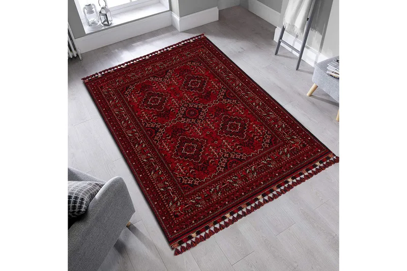 Noriyasu Gångmatta 80x150 cm Rektangulär, Röd