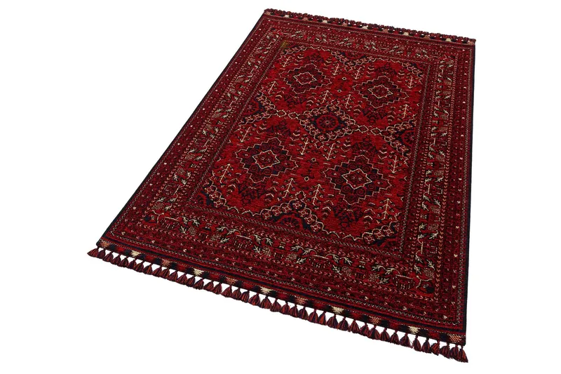Noriyasu Gångmatta 80x150 cm Rektangulär - Röd - Textil & mattor - Matta - Modern matta - Wiltonmatta