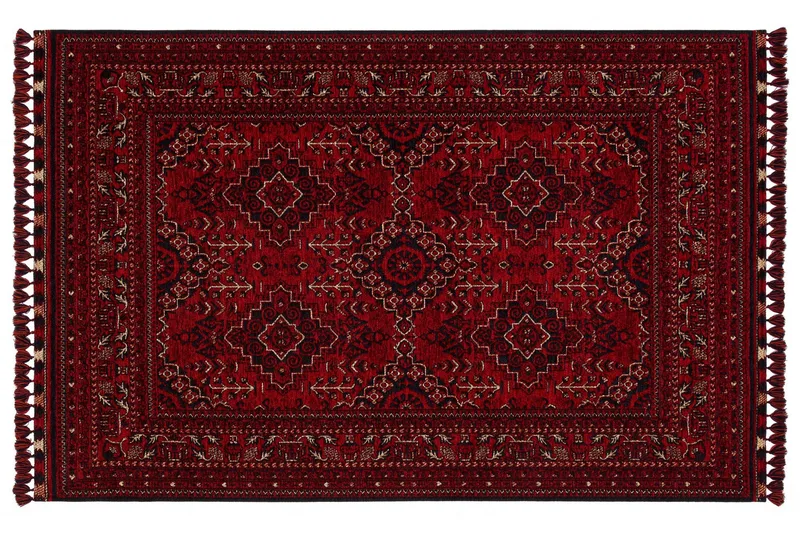 Noriyasu Gångmatta 80x150 cm Rektangulär - Röd - Textil & mattor - Matta - Modern matta - Wiltonmatta
