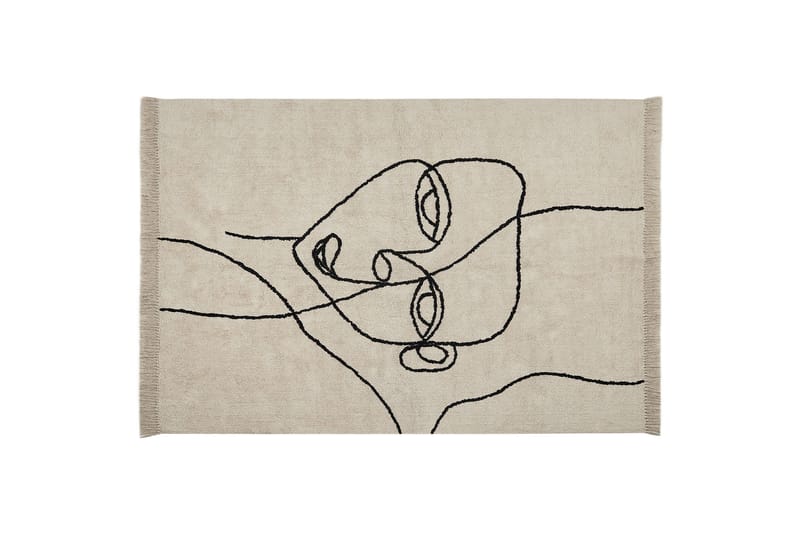 Nuru Bomullsmatta 160x230 cm, Beige