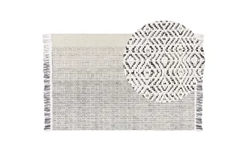 Omerli Ullmatta 160x230 cm - Svart/Vit - Textil & mattor - Matta - Modern matta - Ullmatta