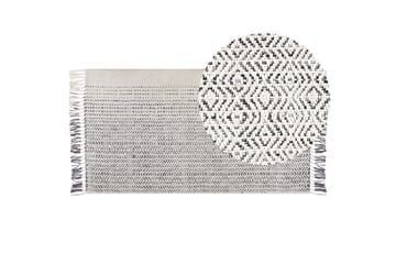 Omerli Ullmatta 80x150 cm - Svart/Vit - Textil & mattor - Matta - Modern matta - Ullmatta