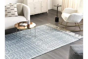 Orhaneli Ullmatta 160x230 cm - Blå - Textil & mattor - Matta - Modern matta - Ullmatta