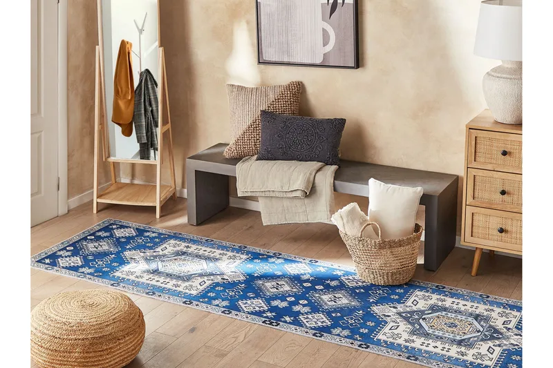 Parvakaldi Ryamatta 80x300 cm - Blå - Textil & mattor - Matta - Modern matta - Gångmatta