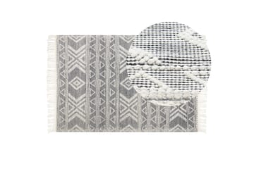 Pazar Ullmatta 160x230 cm - Svart/Vit - Textil & mattor - Matta - Modern matta - Ullmatta