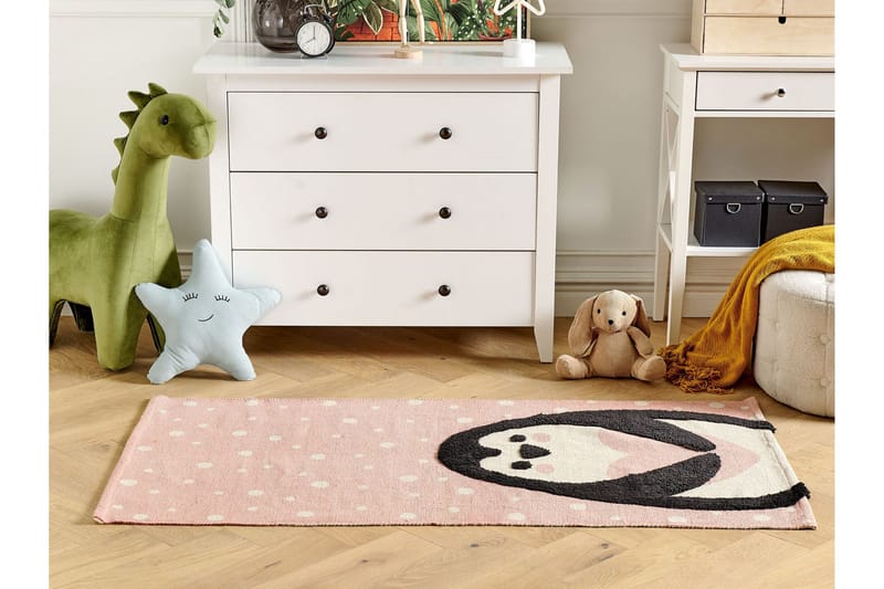 Pengkol Bomullsmatta 80x150 cm - Rosa - Textil & mattor - Matta - Modern matta - Bomullsmatta