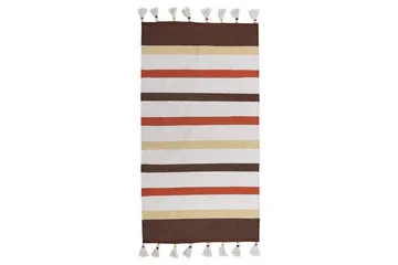 Plattvävd Hisarli - Brun, gul, orange, beige, 80x150 cm - Textil & mattor - Matta - Modern matta - Bomullsmatta