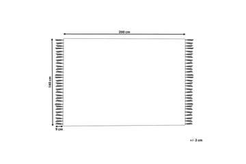 Plattvävd Hisarli - Flerfärgad, vit, brun, blå, orange, 140x200 cm - Textil & mattor - Matta - Modern matta - Bomullsmatta