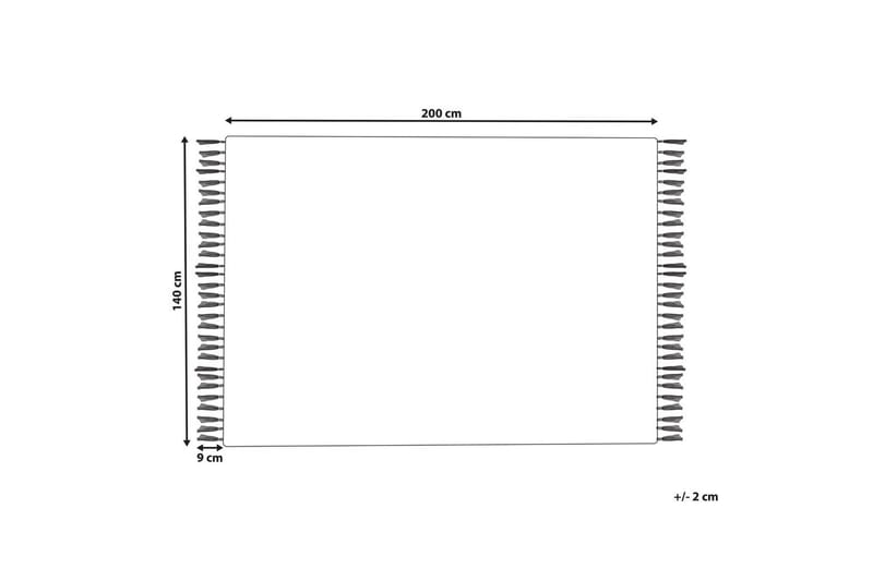 Plattvävd Hisarli - Flerfärgad, vit, brun, blå, orange, 140x200 cm - Textil & mattor - Matta - Modern matta - Bomullsmatta