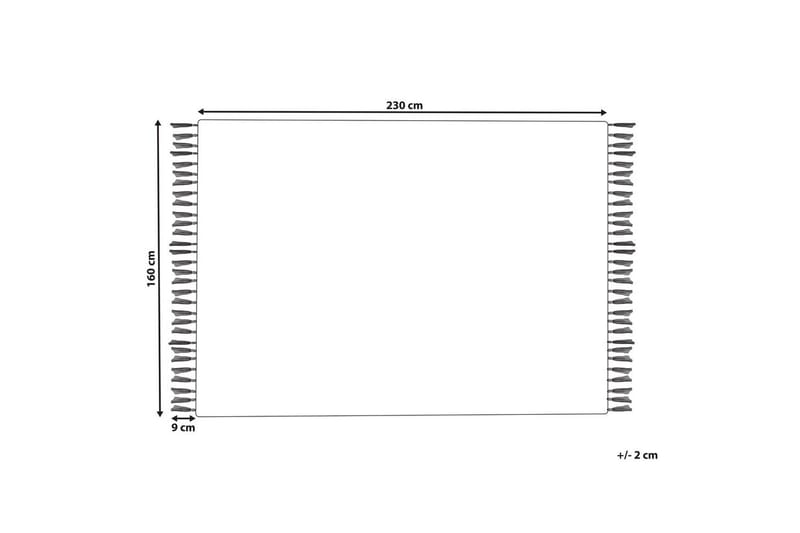 Plattvävd Hisarli - Flerfärgad, vit, brun, blå, orange, 160x230 cm - Textil & mattor - Matta - Modern matta - Bomullsmatta