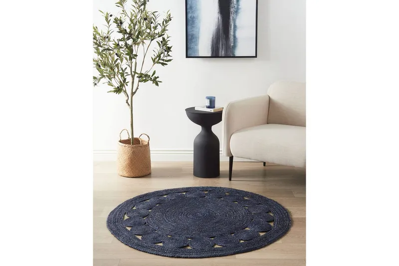 Plattvävd Koyunlu - Blå - Textil & mattor - Matta - Modern matta - Jutematta & hampamatta