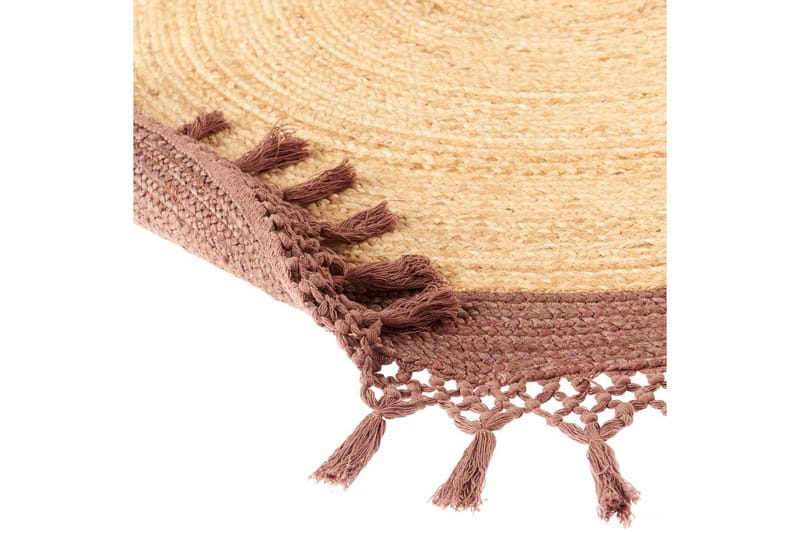 Plattvävd Marts - Beige, brun, 200x200 cm - Textil & mattor - Matta - Modern matta - Jutematta & hampamatta