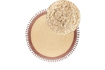 Plattvävd Marts - Beige, brun, 200x200 cm - Textil & mattor - Matta - Modern matta - Jutematta & hampamatta