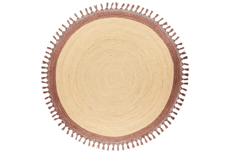 Plattvävd Marts - Beige, brun, 200x200 cm - Textil & mattor - Matta - Modern matta - Jutematta & hampamatta