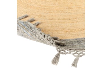 Plattvävd Marts - Beige, grå, 200x200 cm - Textil & mattor - Matta - Modern matta - Jutematta & hampamatta