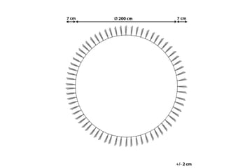 Plattvävd Marts - Beige, Grön, 200x200 cm - Textil & mattor - Matta - Modern matta - Jutematta & hampamatta