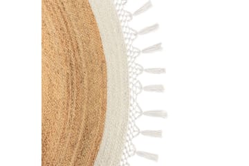 Plattvävd Marts - Beige, vit, 200x200 cm - Textil & mattor - Matta - Modern matta - Jutematta & hampamatta