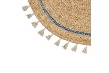Plattvävd Obakoy - Beige, blå - Textil & mattor - Matta - Modern matta - Jutematta & hampamatta
