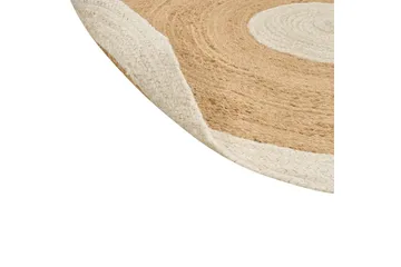 Plattvävd Yayalar - Beige, vit - Textil & mattor - Matta - Modern matta - Jutematta & hampamatta