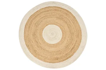 Plattvävd Yayalar - Beige, vit - Textil & mattor - Matta - Modern matta - Jutematta & hampamatta