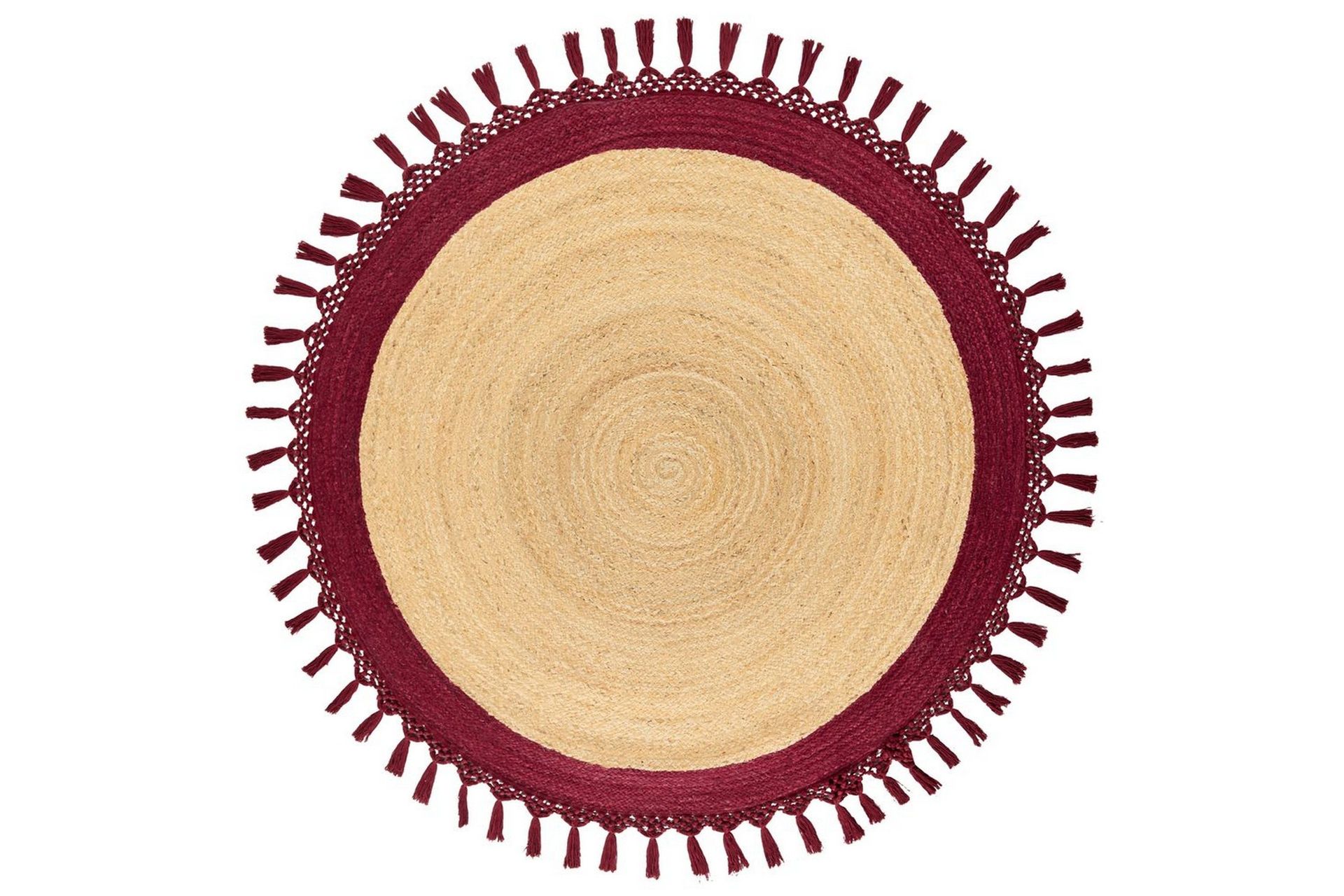 Plattv&auml;vd Marts - Beige, R&ouml;d, 140x140 cm