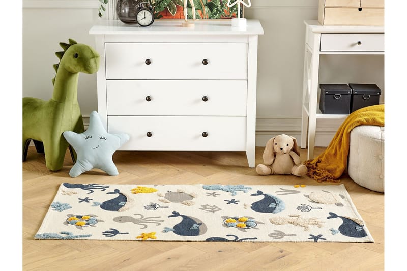 Porsea Bomullsmatta 80x150 cm - Beige - Textil & mattor - Matta - Modern matta - Bomullsmatta