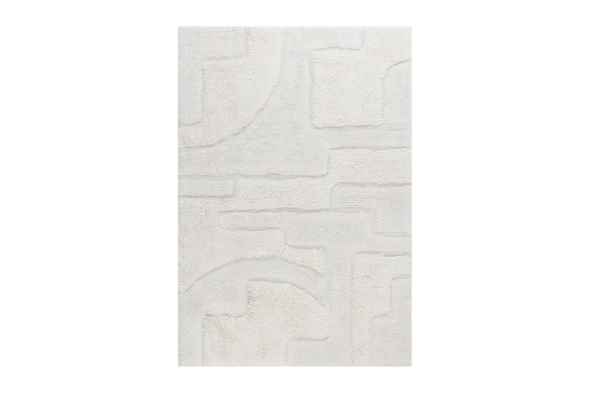 pure ullmatta 240x340 cm rektangulär - creme