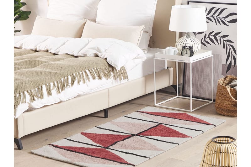 Purnia Ryamatta 80x150 cm - Röd - Textil & mattor - Matta - Modern matta - Ryamatta