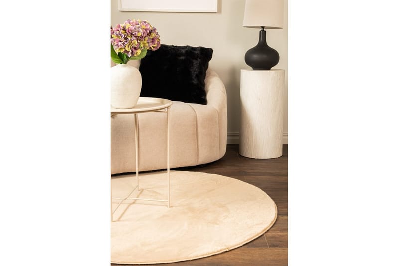 Relax Ryamatta Rund 120 cm - Beige - Textil & mattor - Matta - Modern matta - Ryamatta