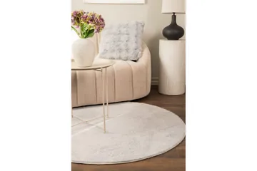 Relax Ryamatta Rund 120 cm - Beige - Textil & mattor - Matta - Modern matta - Ryamatta