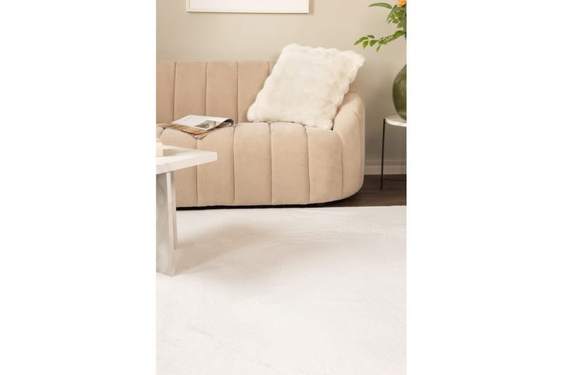 Relax Stor Rektangulär Ryamatta & Luggmatta 240x340 cm - Vit - Textil & mattor - Matta - Modern matta - Ryamatta