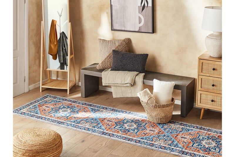 Ritapuram Ryamatta 80x300 cm - Blå - Textil & mattor - Matta - Modern matta - Ryamatta