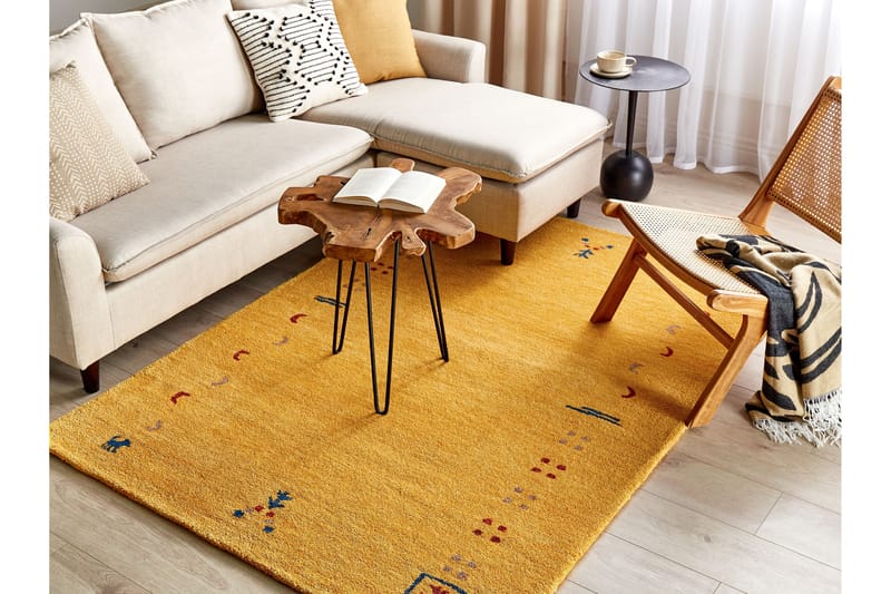 Ryamatta Akalan 140x200 cm - Gul - Textil & mattor - Matta - Modern matta - Ryamatta