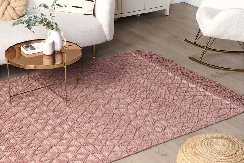 Ryamatta Alucra 160x230 cm - Rosa - Textil & mattor - Matta - Modern matta - Ryamatta