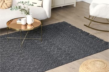 Ryamatta Alucra 160x230 cm - Svart - Textil & mattor - Matta - Modern matta - Ryamatta