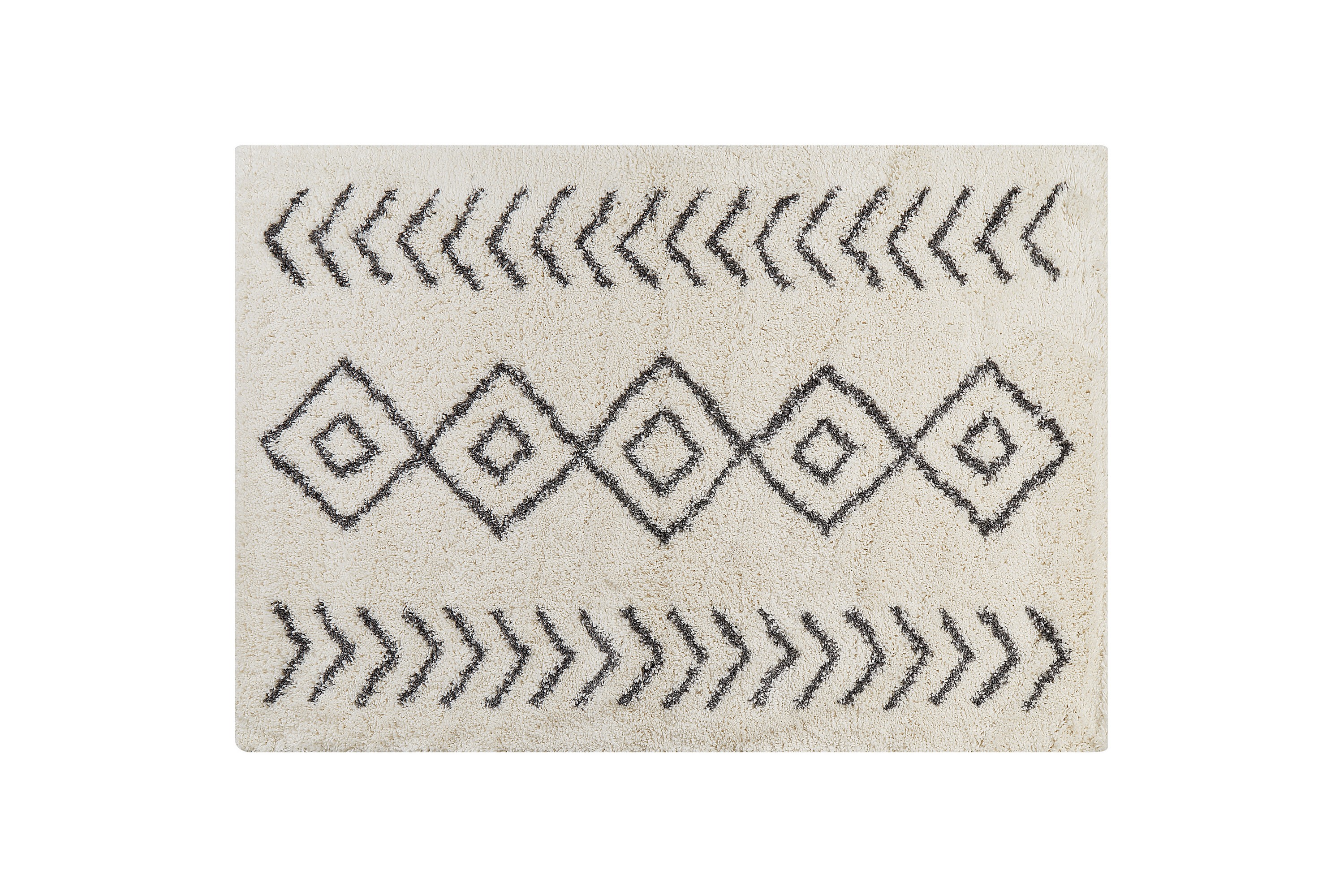 Ryamatta Ayrum 160x230 cm Svart/Vit
