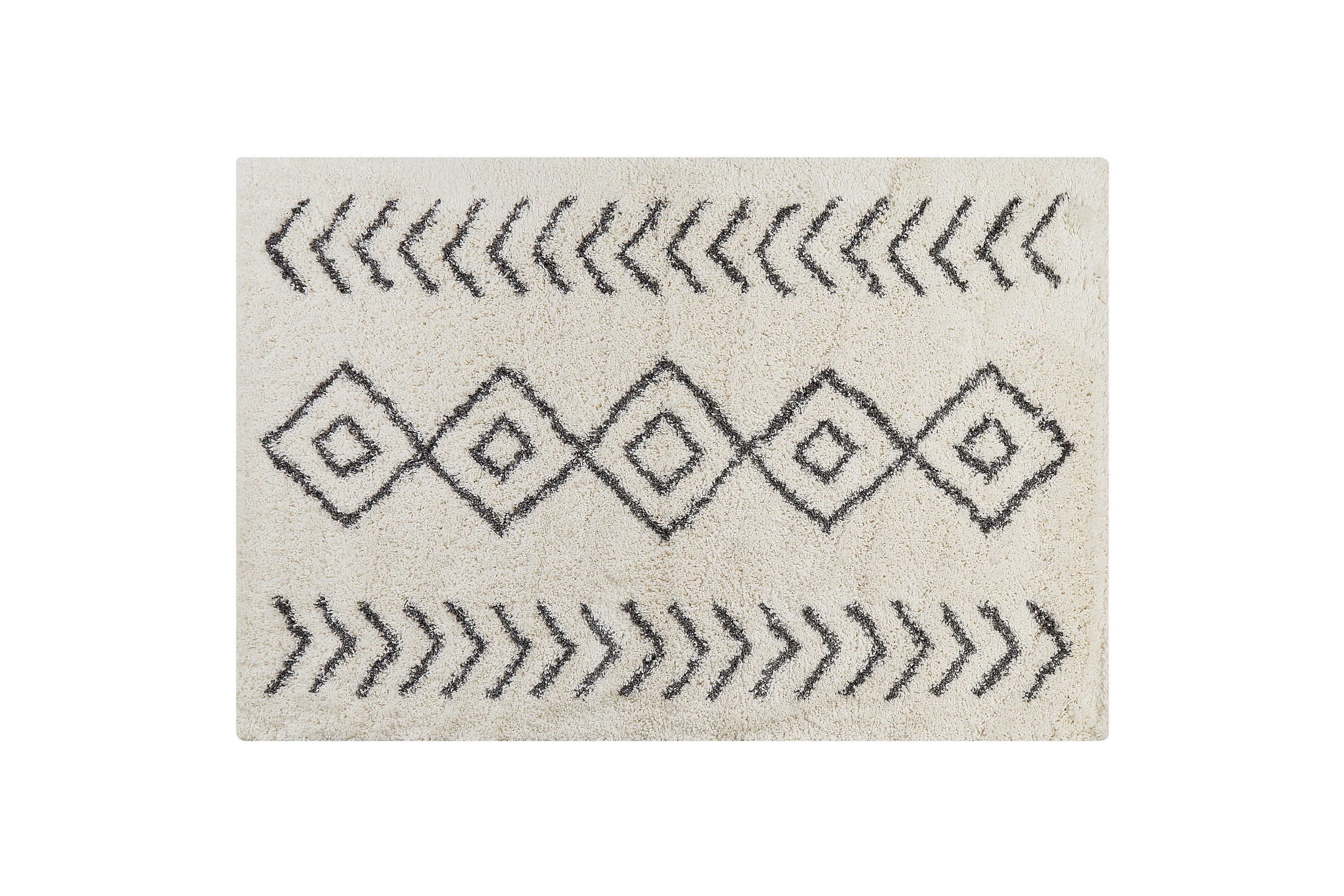 Ryamatta Ayrum 200x300 cm Svart/Vit