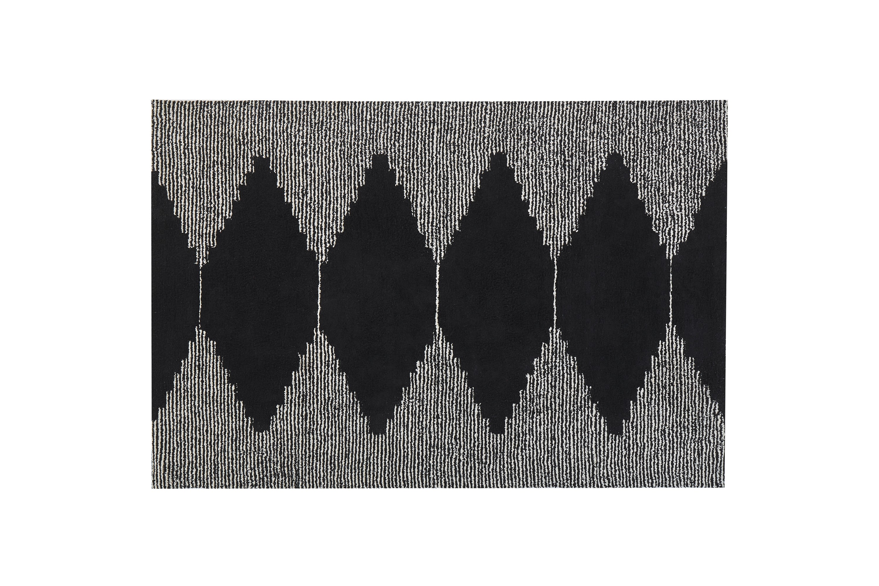 Ryamatta Bathinda 140x200 cm Svart/Vit