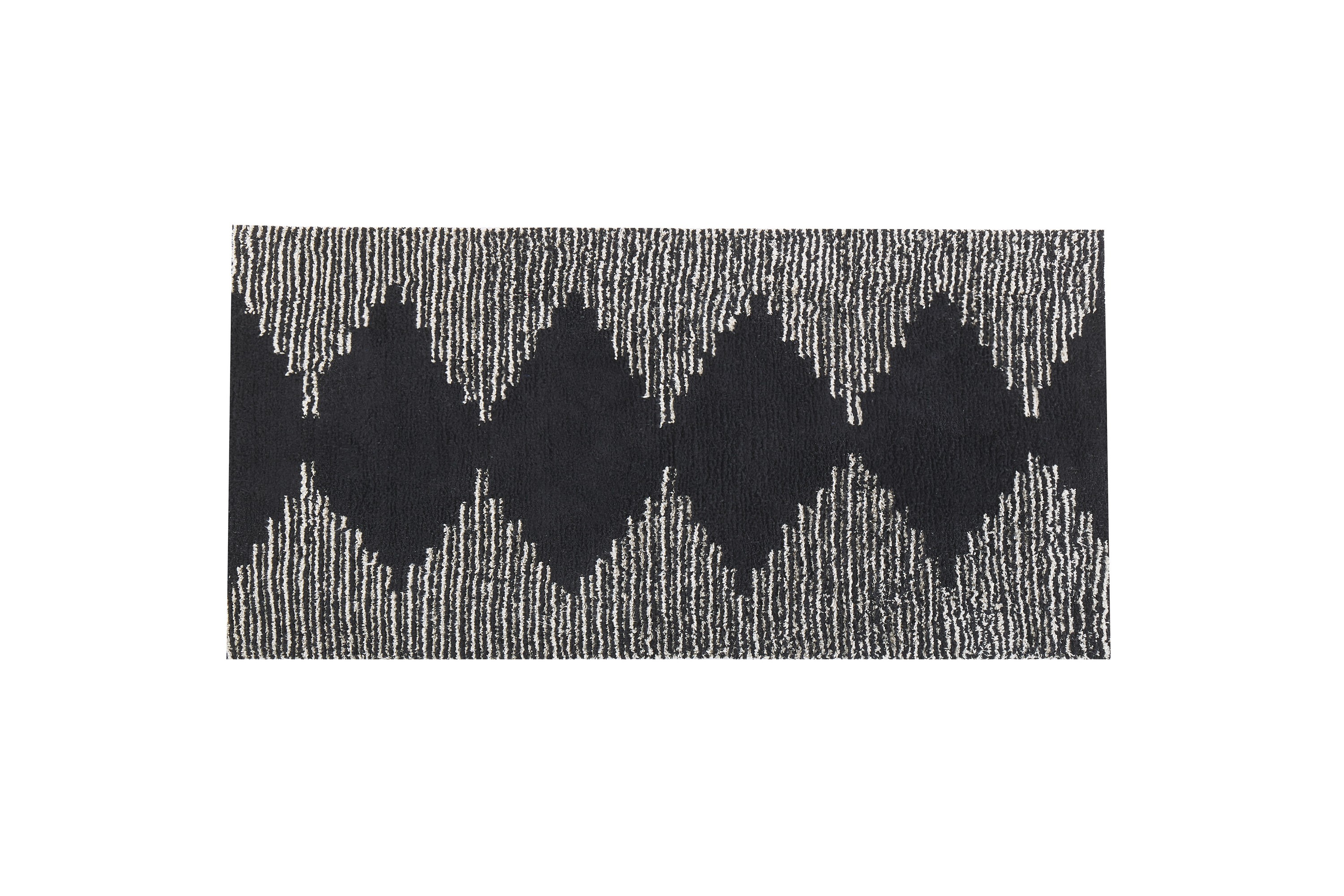 Ryamatta Bathinda 80x150 cm Svart/Vit