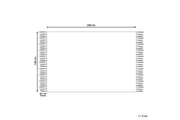 Ryamatta Bingol 140x200 cm - Gul - Textil & mattor - Matta - Modern matta - Ryamatta