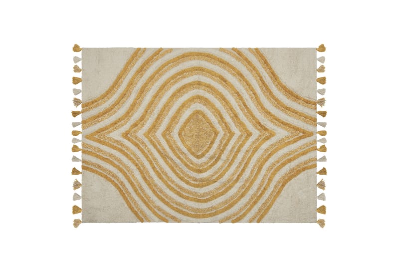 Ryamatta Bingol 160x230 cm - Gul - Textil & mattor - Matta - Modern matta - Ryamatta