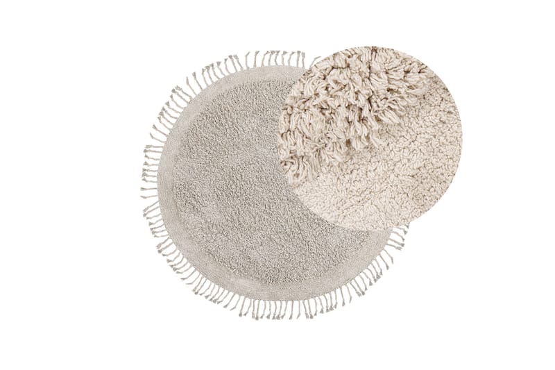 Ryamatta Bitlis 140 cm Rund - Beige - Textil & mattor - Matta - Modern matta - Ryamatta