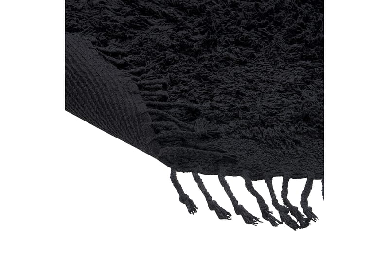 Ryamatta Bitlis 140 cm Rund - Svart - Textil & mattor - Matta - Modern matta - Ryamatta