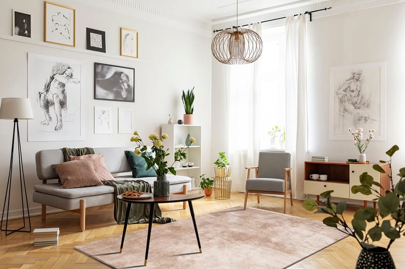 Cozy Ryamatta 110x160 cm Rektangulär - Linne - Textil & mattor - Matta - Modern matta - Ryamatta