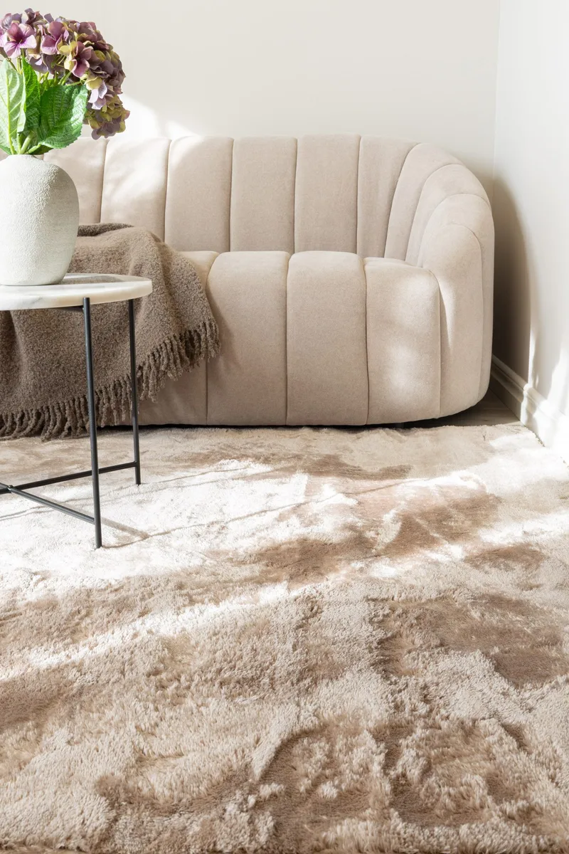 Cozy Ryamatta 110x160 cm Rektangulär - Linne - Textil & mattor - Matta - Modern matta - Ryamatta
