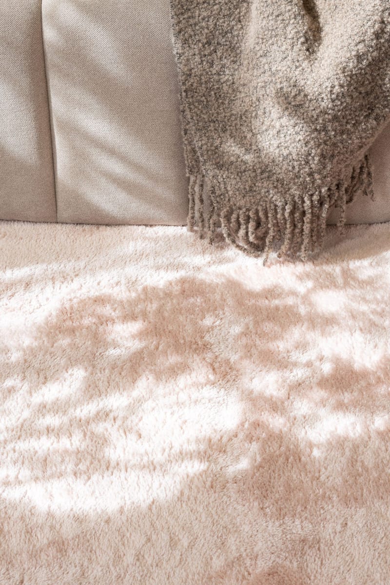 Cozy Ryamatta 133x190 cm Rektangulär - Rosa - Textil & mattor - Matta - Modern matta - Ryamatta