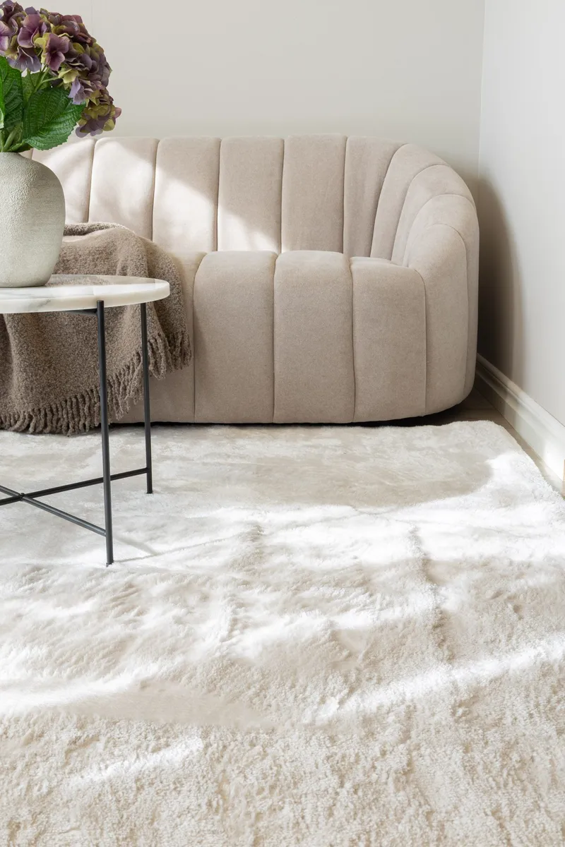 Cozy Ryamatta 133x190 cm Rektangulär - Vit - Textil & mattor - Matta - Modern matta - Ryamatta