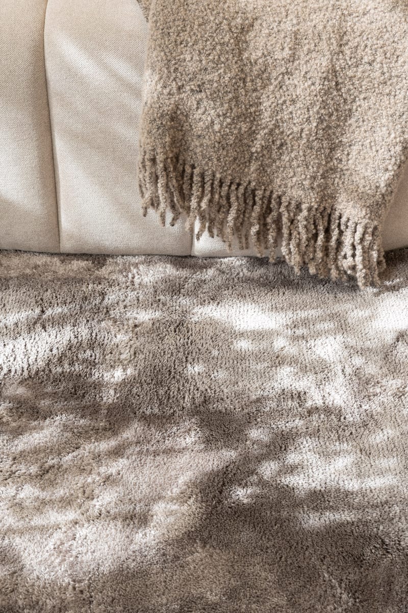 Cozy Ryamatta 160 cm Rund - Grå - Textil & mattor - Matta - Modern matta - Ryamatta