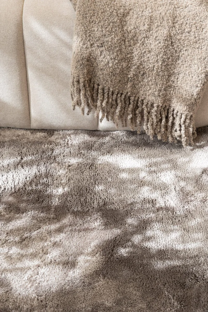 Cozy Ryamatta 160 cm Rund - Grå - Textil & mattor - Matta - Modern matta - Ryamatta